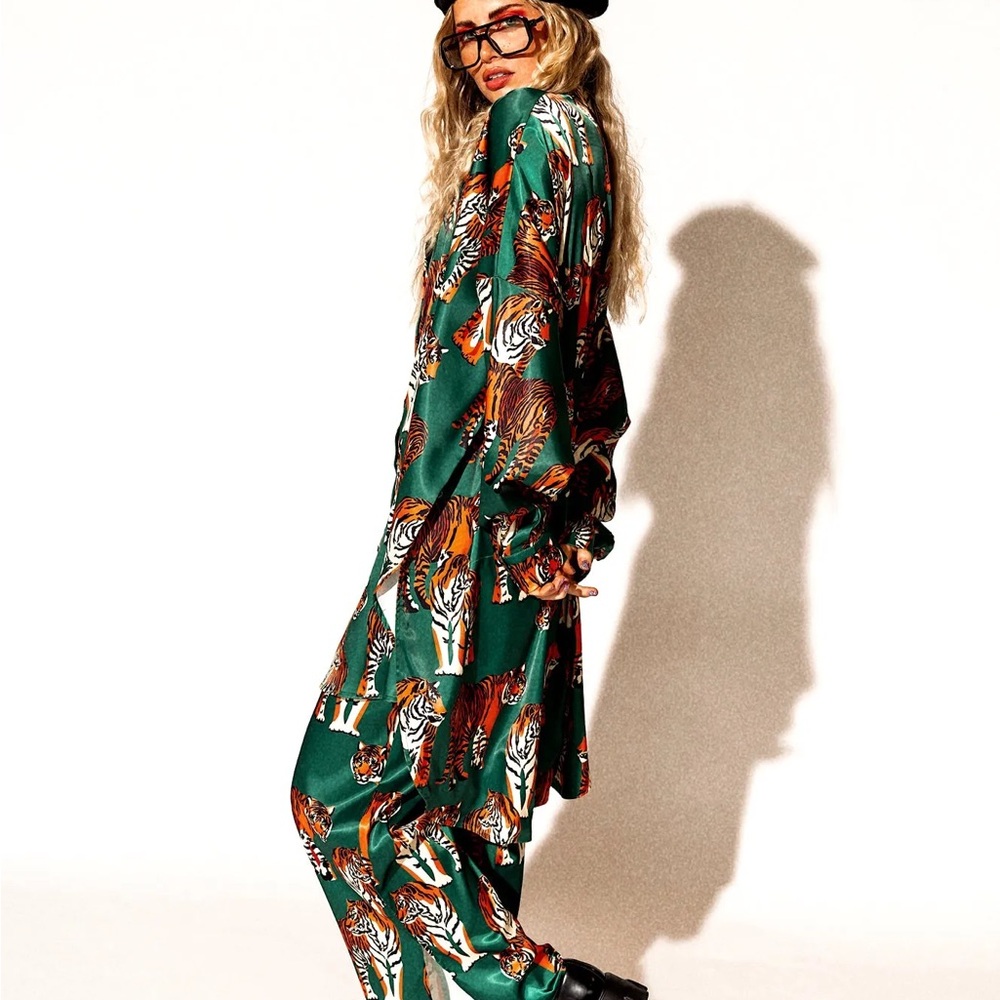 Dressed in Lala Green Tiger Tunic - Picture 2 of 3
